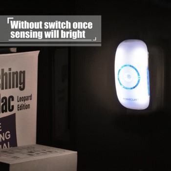 18 LEDs Body Motion Sensing Bright Night Lighting Auto Human Induction Sensor Lamp Lights US EU PLUG Imported From USA